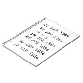 1984年が期限の図書館切手 ノートブック (左側)