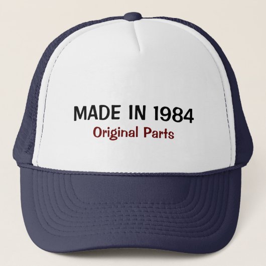 1984年に作られたオリジナルパーツTrucker Hat キャップ (正面)