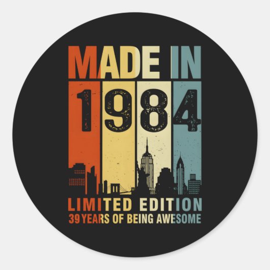 1984年に39年にわたって作られ素晴らしる ラウンドシール (正面)