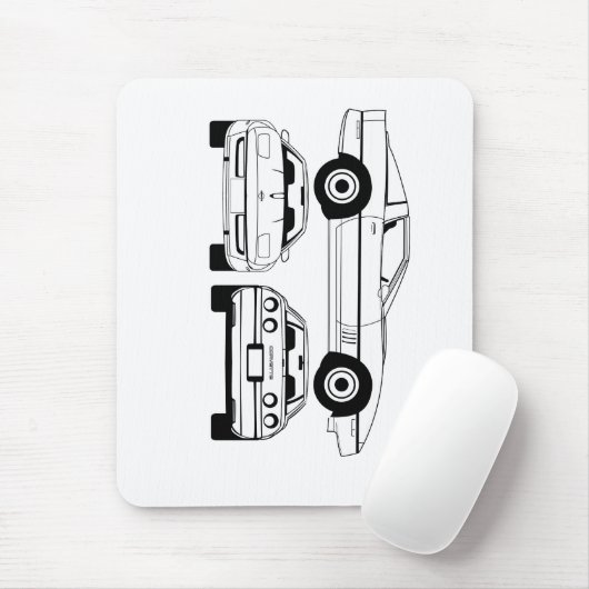 1984年のシボレー・コルベットの設計図 マウスパッド (マウス)