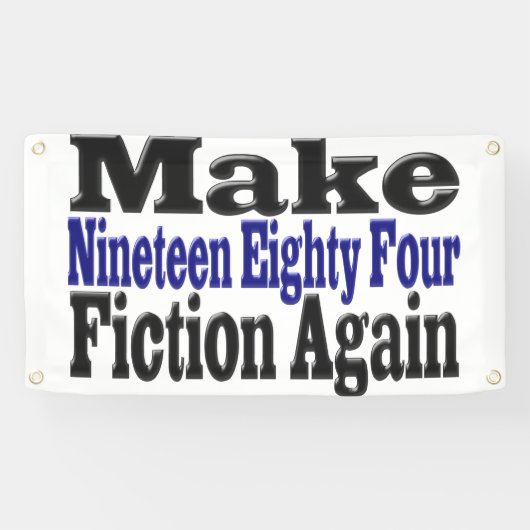 1984年のフィクションを再び作る 横断幕 (横)
