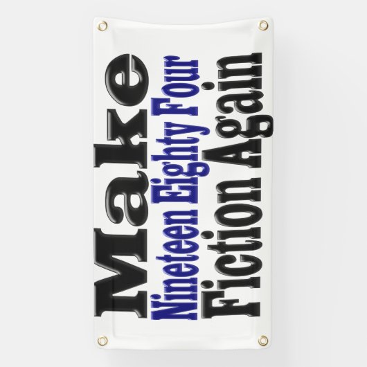 1984年のフィクションを再び作る 横断幕 (縦)
