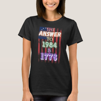 1984年の答えは1776 Tuliny 2022 Freedom Ra Tシャツ