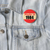 1984年の誕生・レトロ製40th birthday pin 缶バッジ (インサイチュ)