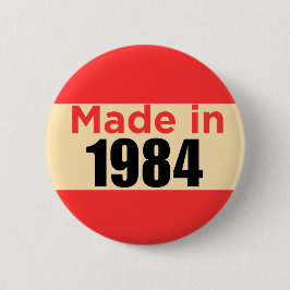 1984年の誕生・レトロ製40th birthday pin 缶バッジ