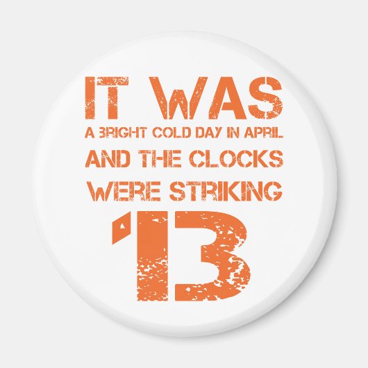 1984年の開始線 マグネット (正面)