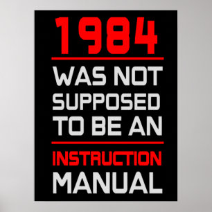 1984年は使用説明書であるために仮定されませんでした ポスター