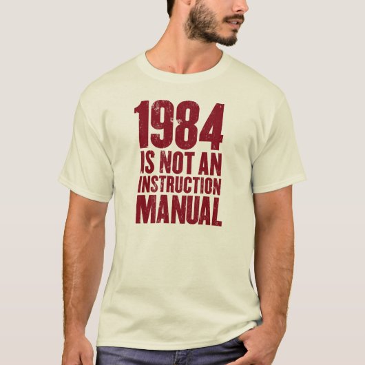 1984年は使用説明書ではないです Tシャツ (正面)