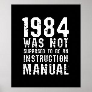 1984年は取扱説明書ではないはずだった ポスター