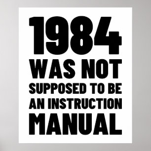 1984年は取扱説明書ではないはずだった ポスター