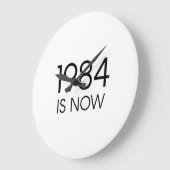 1984年は現在 ラージ壁時計 (傾斜)