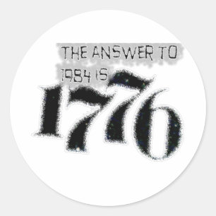 1984年への答えは1776年です ラウンドシール