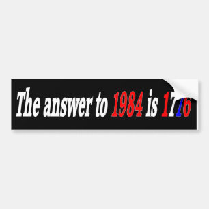 1984年への答え バンパーステッカー
