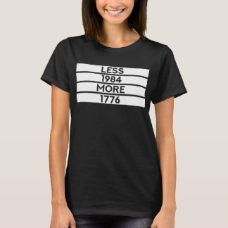 1984年より1776年より少ない（愛国自由な思想家） Tシャツ