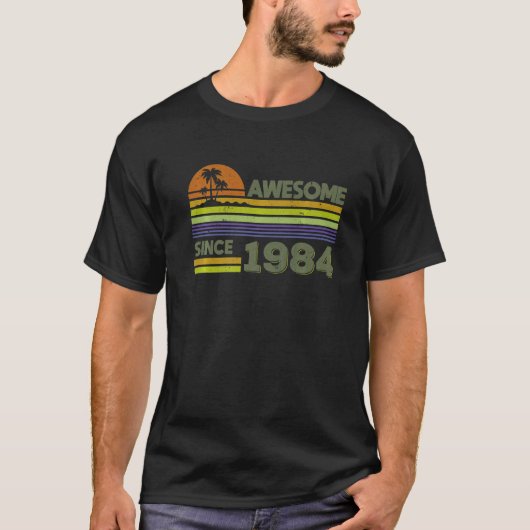 1984年以来38歳の男素晴らし女 Tシャツ (正面)