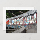 1984年冬季五輪ボブスレコース、サラエボ ポストカード (正面/裏面)