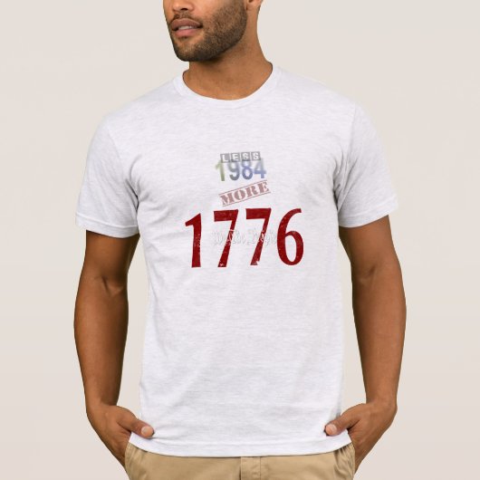 1984年未満、1776年増加 Tシャツ (正面)