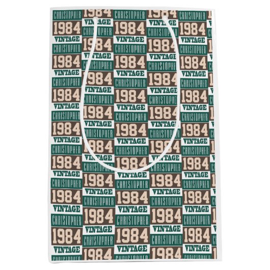 1984年生まれ中抱き枕 ミディアムペーパーバッグ (正面)