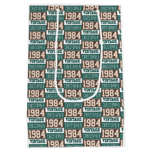 1984年生まれ中抱き枕 ミディアムペーパーバッグ (裏面)