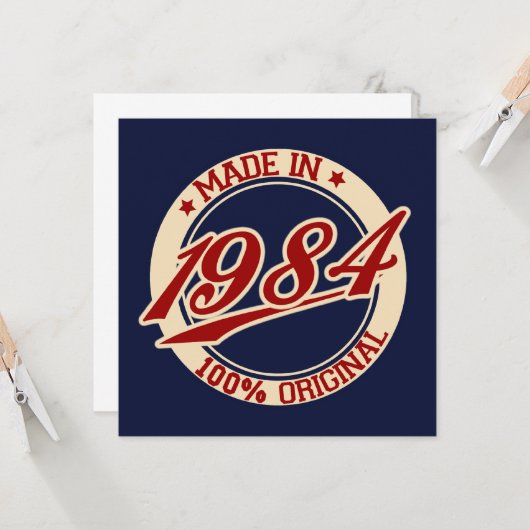 1984年製 カード (正面/裏面インサイチュ)