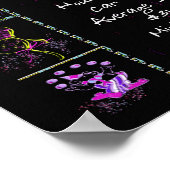 1984年誕生年トリビア・オン・ブラック・ポスター ポスター (角)