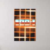 1984年電子漫画ポスター。 キャンバスプリント (正面)