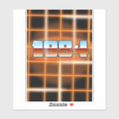 1984年電子漫画ポスター。 シール (シート)