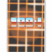 1984年電子漫画ポスター。 シール (正面)