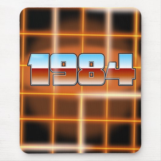 1984年電子漫画ポスター。 マウスパッド (正面)