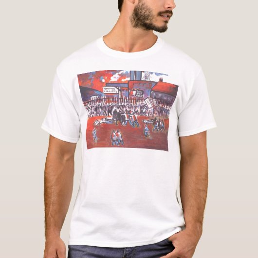 1984年頃炭鉱作業員の殴打 Tシャツ (正面)