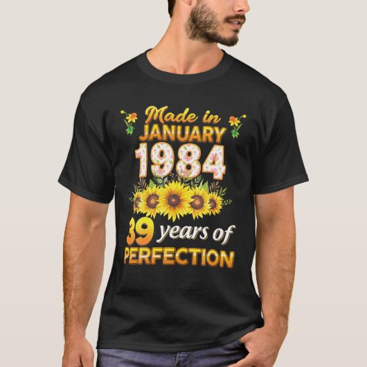 1984年1月39年の完成39Th Bで作られた Tシャツ (正面)