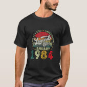 1984年1生まれ月40歳Gi Tシャツ (正面)