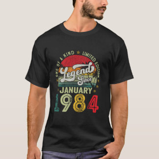 1984年1生まれ月40歳Gi Tシャツ