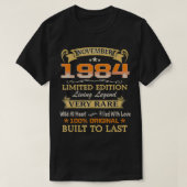 1984年11月限定版リビングレジェンド37th B Tシャツ (デザイン正面)
