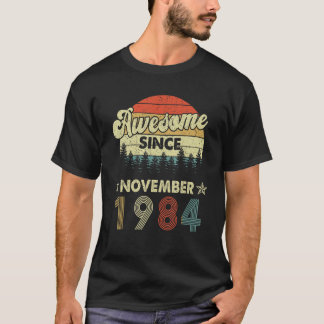 1984年11素晴らし月以来38誕生日38年 Tシャツ