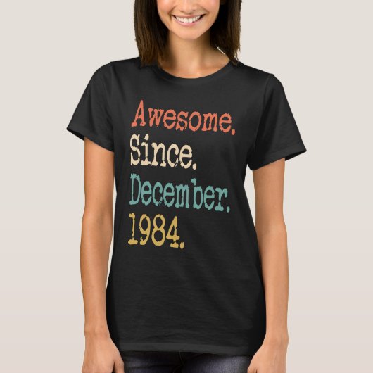 1984年12月から最高 37周年 Tシャツ (正面)