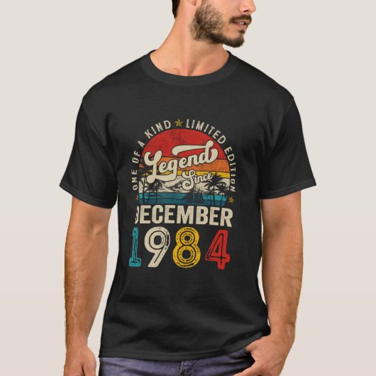1984年12月40日誕生以来40歳の伝説 Tシャツ (正面)
