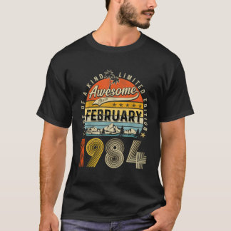 1984年2月ヴィンテージ39日誕生日39歳 Tシャツ