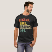 1984年2素晴らし月以来39誕生日39年 Tシャツ (正面フル)
