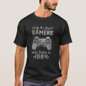 1984年37歳のビデオゲーマーの生まれギフト37歳 Tシャツ (正面)