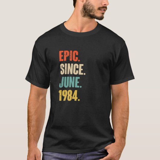 1984年6月以来の叙事詩 – 38歳のギフト38誕生 Tシャツ (正面)