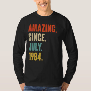1984年7月から驚き38歳のギフト38th Bir Tシャツ