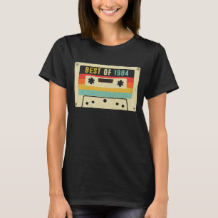 1984最高のカセットテープレトロヴィンテージ39th Birt Tシャツ