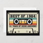 1984最高の年41歳素晴らし シーズンポストカード (正面/裏面)