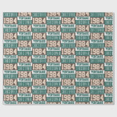 1984生まれ年のラッピング紙 ラッピングペーパー (フラット)