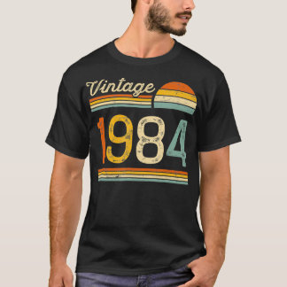 1984生まれ年のヴィンテージレトロ誕生日 Tシャツ