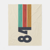 1984生まれ年のヴィンテージ誕生日ギフト フリースブランケット (正面)