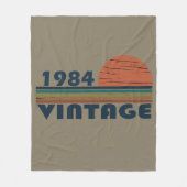 1984生まれ年のヴィンテージ誕生日ギフト フリースブランケット (正面)