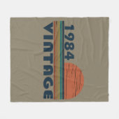 1984生まれ年のヴィンテージ誕生日ギフト フリースブランケット (正面(横))