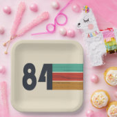 1984生まれ年のヴィンテージ誕生日ギフト ペーパープレート (パーティー)